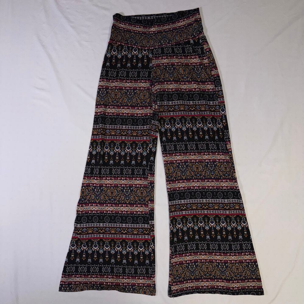 About a Girl Women's Boho Pattern Soft Pants- Medium